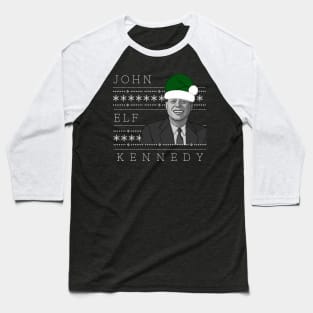 Holiday Sweater: JFK - John Elf Kennedy Baseball T-Shirt